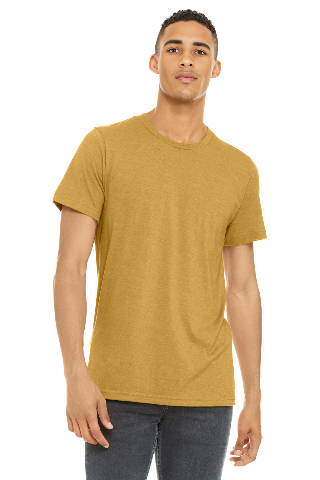 BELLA+CANVAS  Unisex Heather CVC Short Sleeve Tee. BC3001CVC