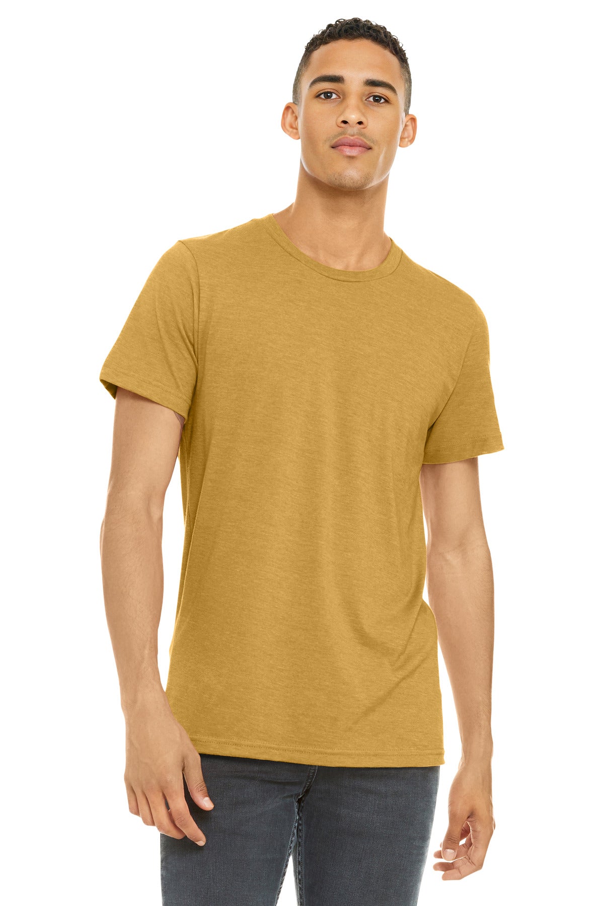 BELLA+CANVAS  Unisex Heather CVC Short Sleeve Tee. BC3001CVC