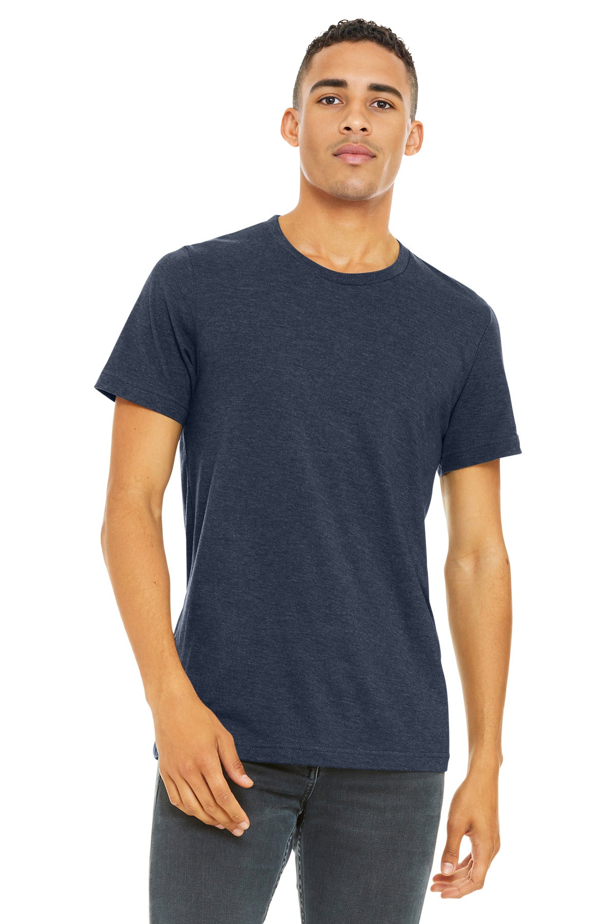 BELLA+CANVAS  Unisex Heather CVC Short Sleeve Tee. BC3001CVC