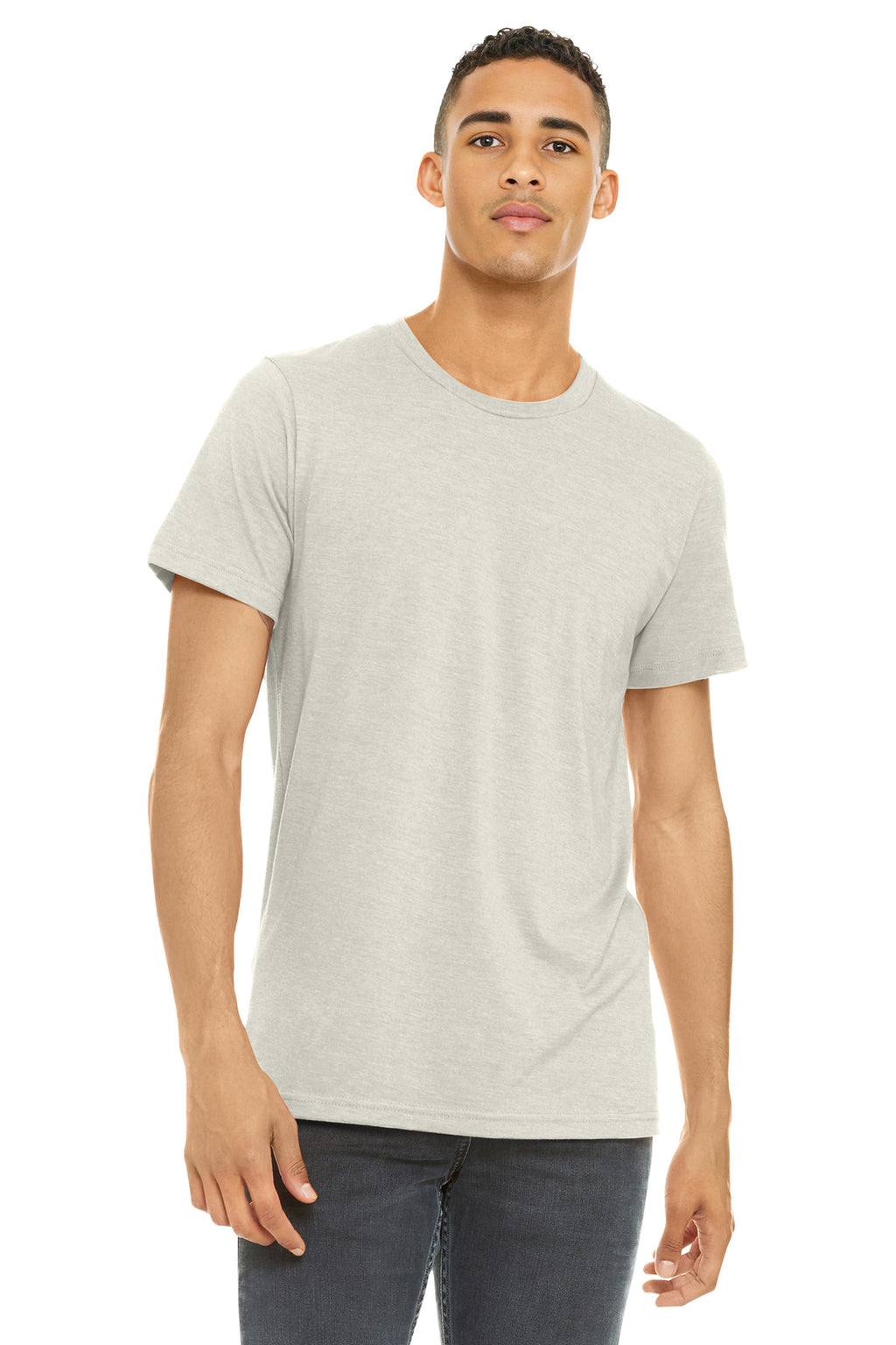 BELLA+CANVAS  Unisex Heather CVC Short Sleeve Tee. BC3001CVC