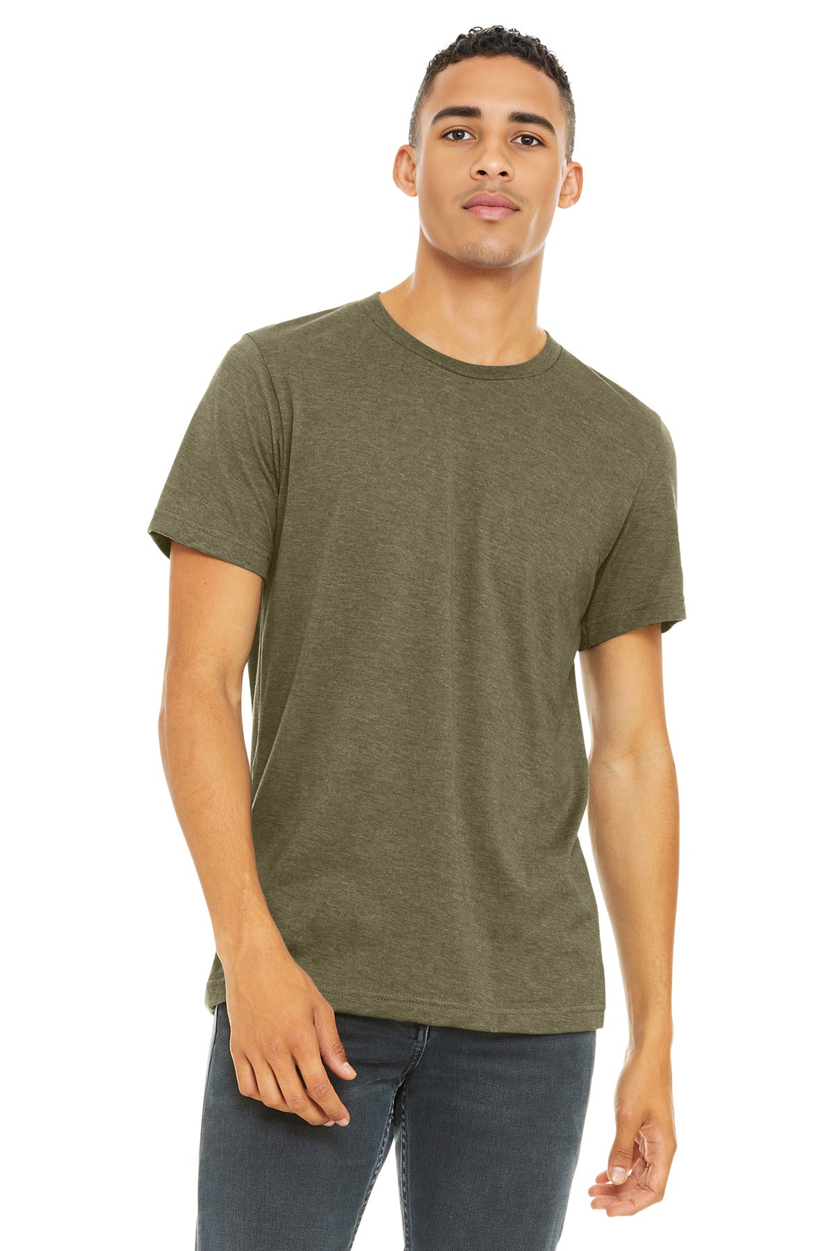 BELLA+CANVAS  Unisex Heather CVC Short Sleeve Tee. BC3001CVC
