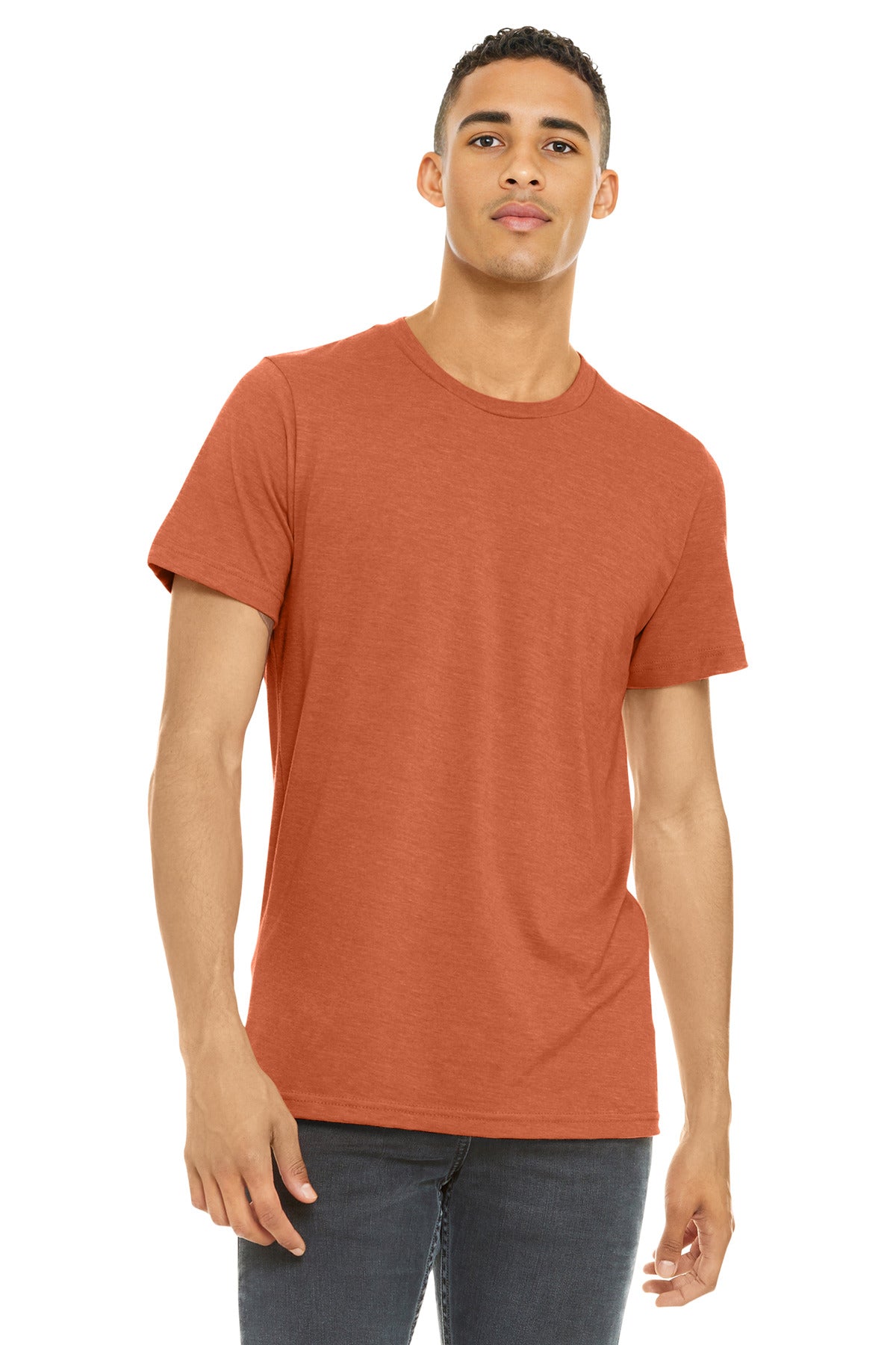 BELLA+CANVAS  Unisex Heather CVC Short Sleeve Tee. BC3001CVC