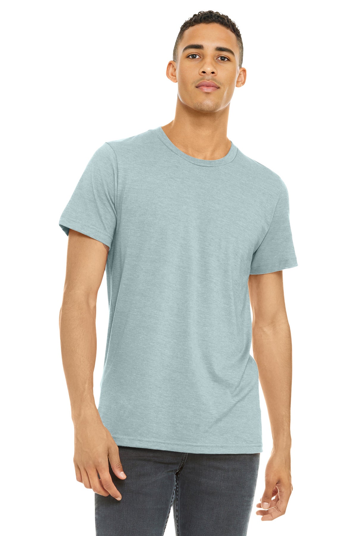 BELLA+CANVAS  Unisex Heather CVC Short Sleeve Tee. BC3001CVC