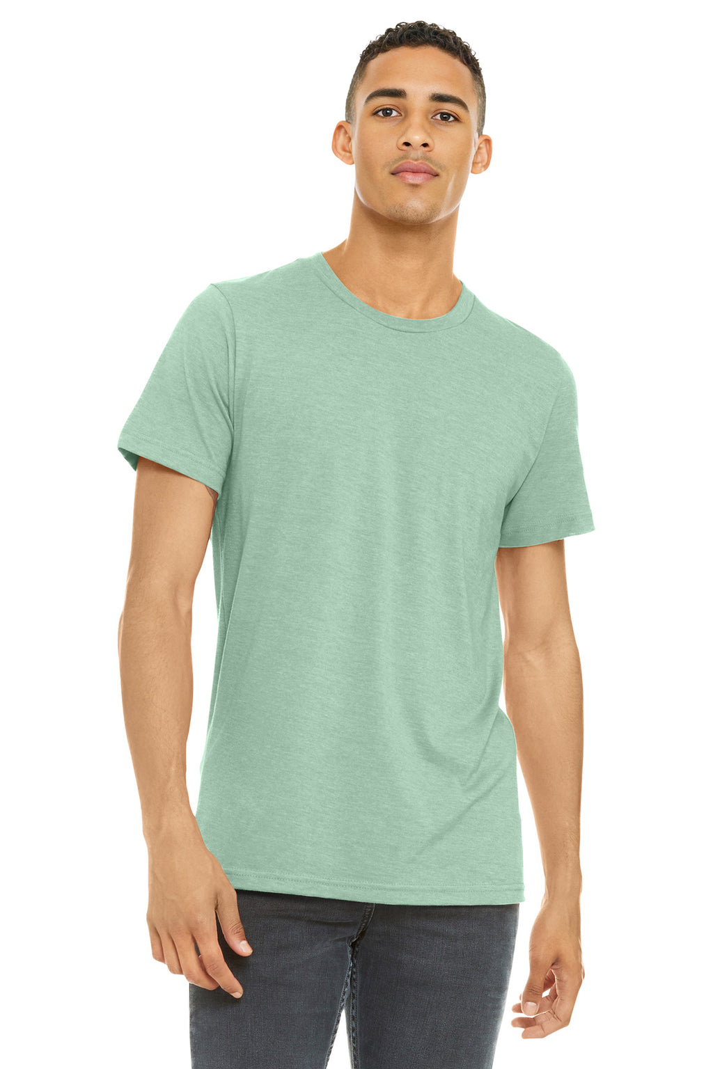 BELLA+CANVAS  Unisex Heather CVC Short Sleeve Tee. BC3001CVC