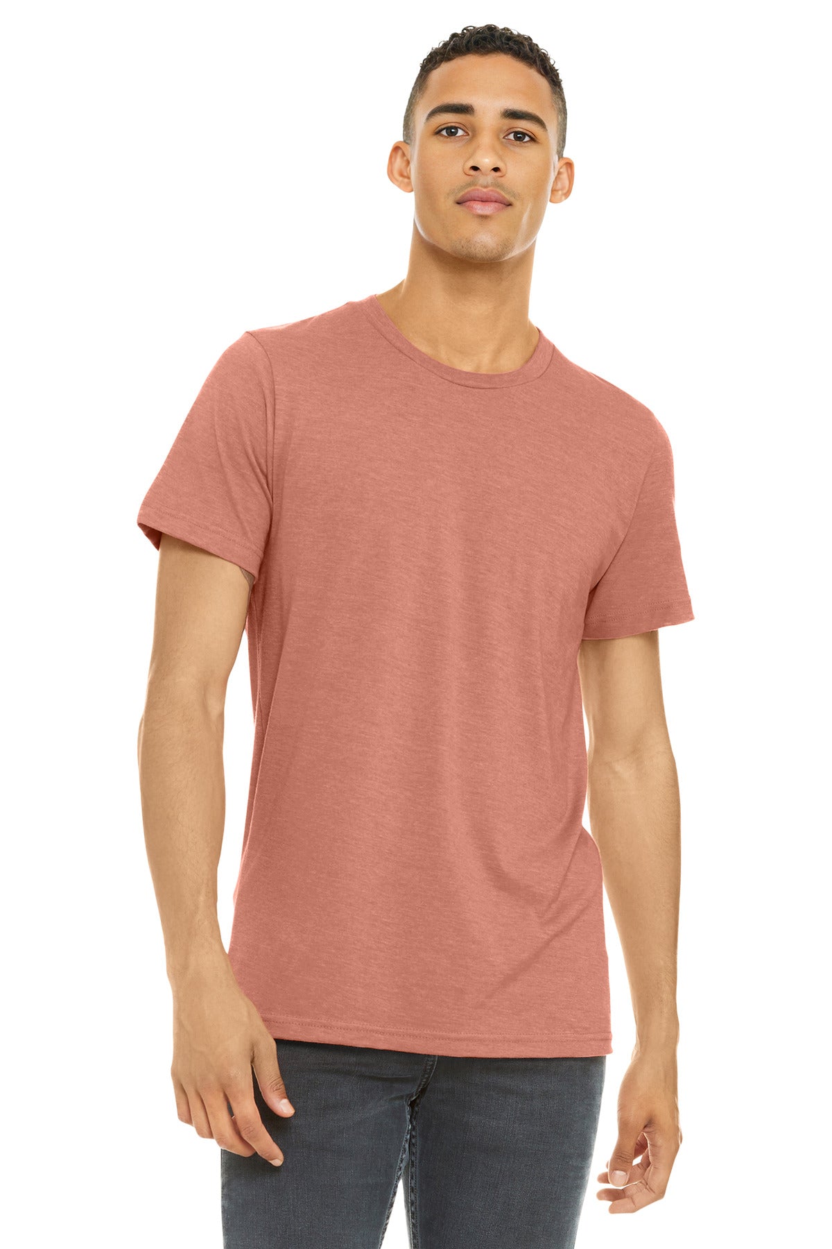 BELLA+CANVAS  Unisex Heather CVC Short Sleeve Tee. BC3001CVC