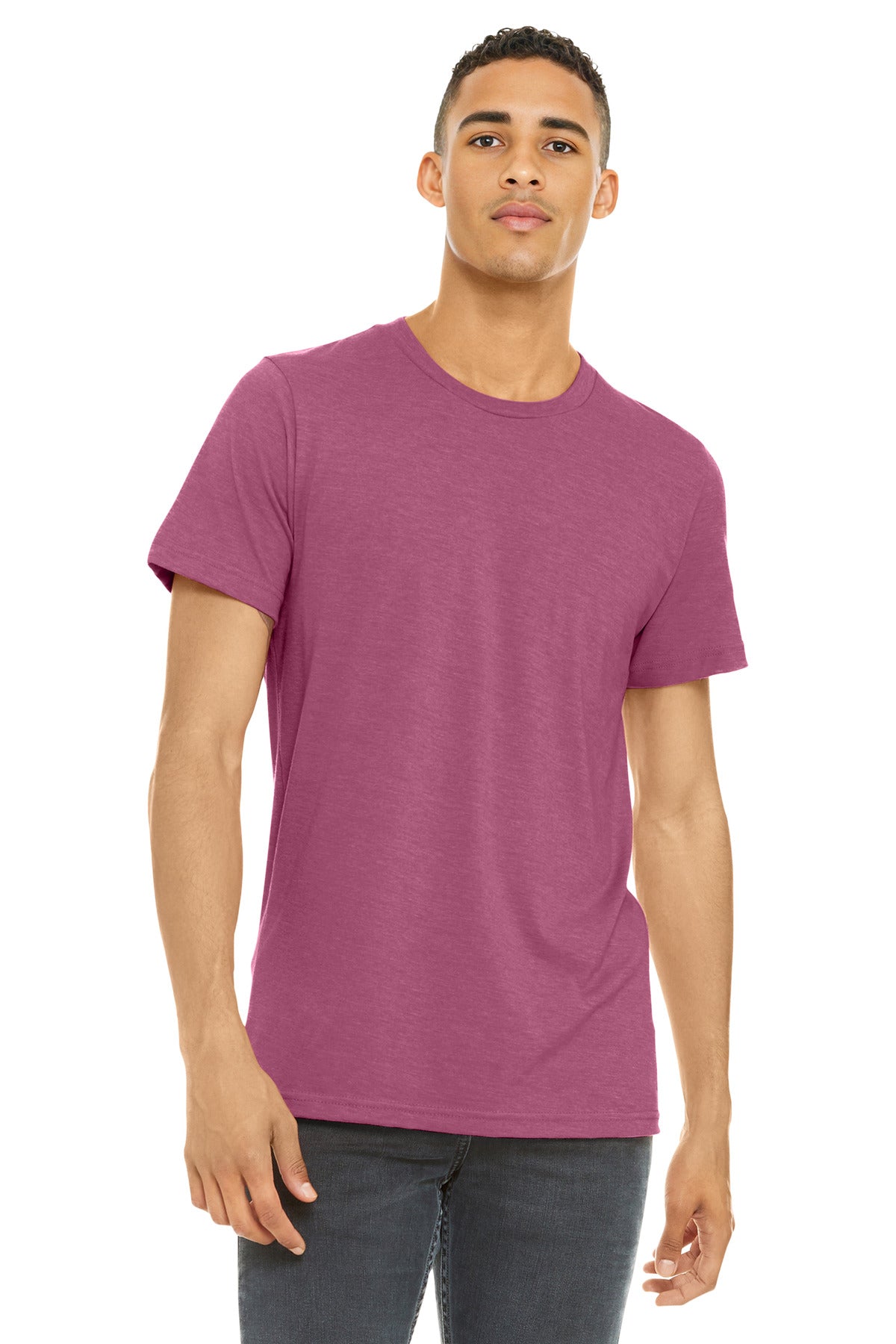 BELLA+CANVAS  Unisex Heather CVC Short Sleeve Tee. BC3001CVC