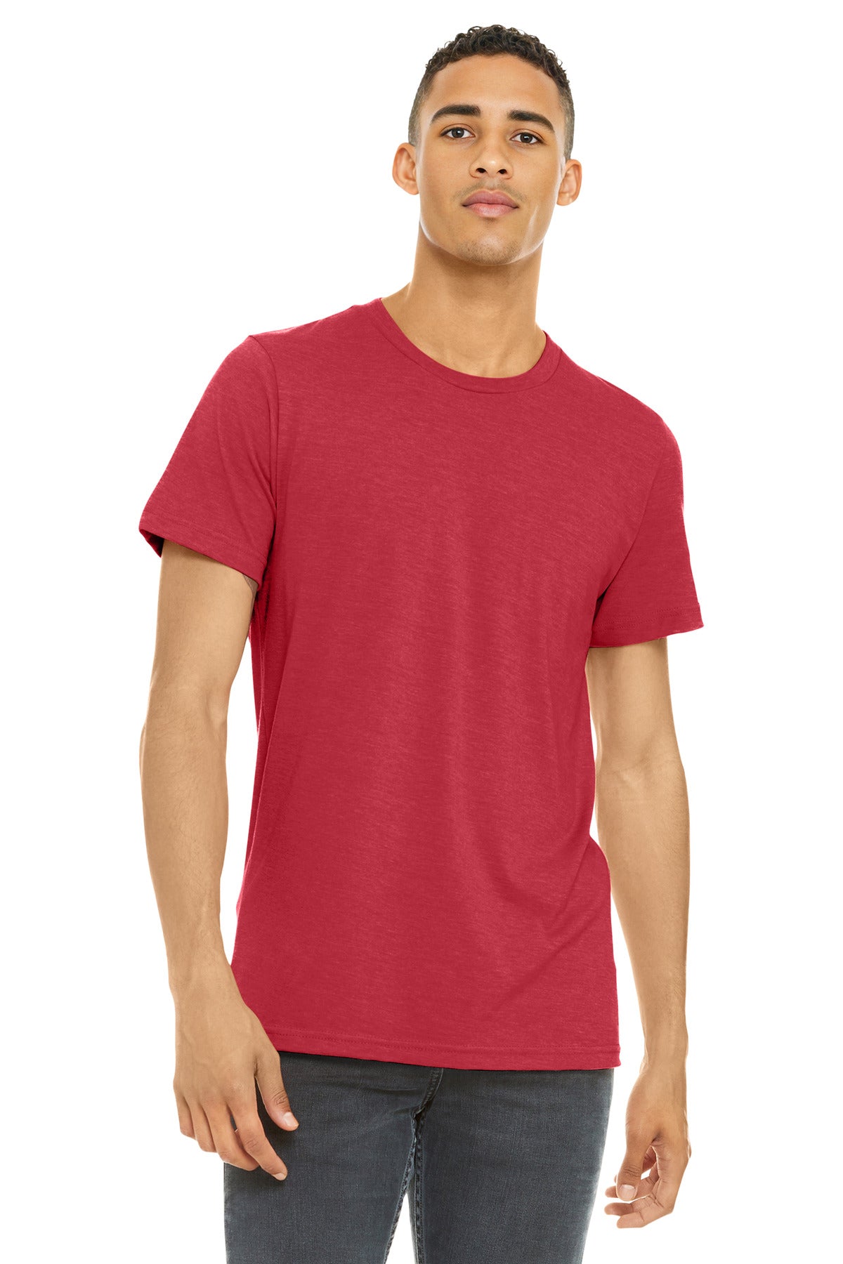 BELLA+CANVAS  Unisex Heather CVC Short Sleeve Tee. BC3001CVC