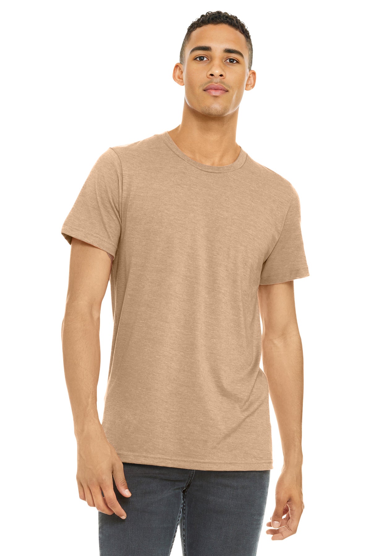 BELLA+CANVAS  Unisex Heather CVC Short Sleeve Tee. BC3001CVC