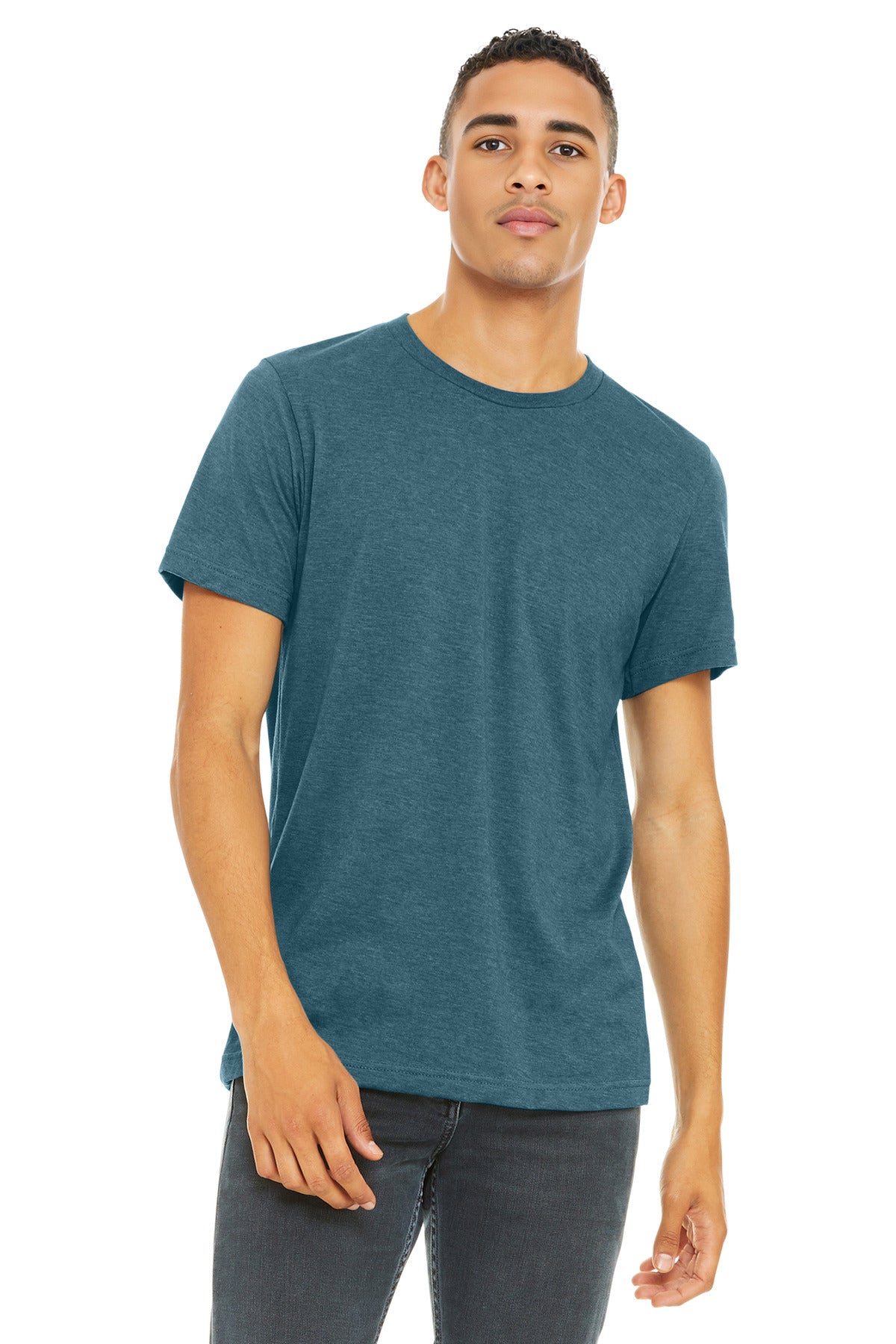 BELLA+CANVAS  Unisex Heather CVC Short Sleeve Tee. BC3001CVC