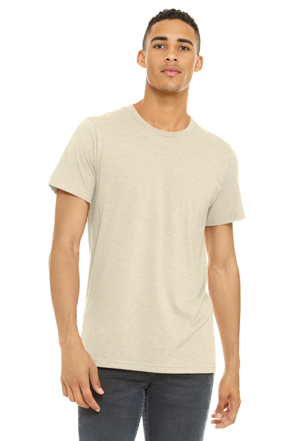 BELLA+CANVAS  Unisex Heather CVC Short Sleeve Tee. BC3001CVC