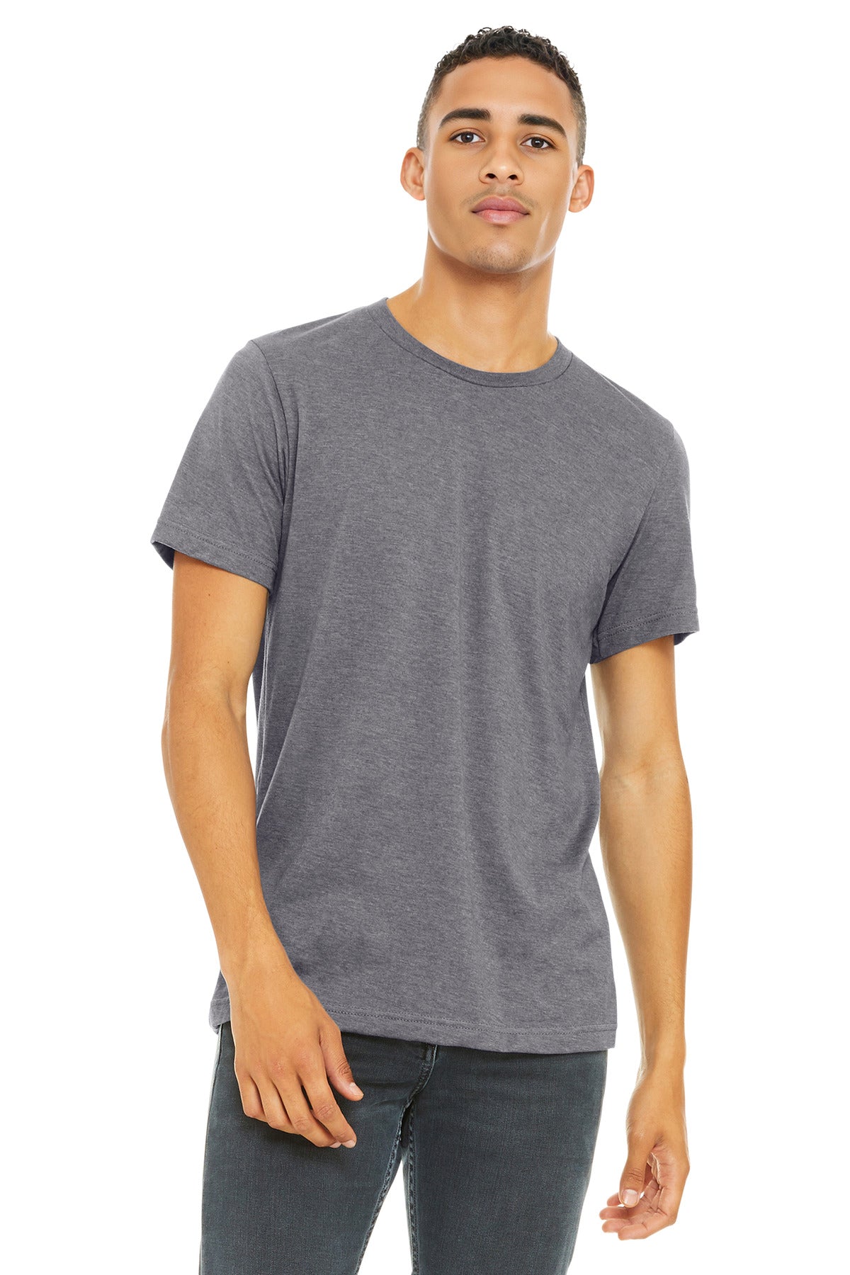 BELLA+CANVAS  Unisex Heather CVC Short Sleeve Tee. BC3001CVC