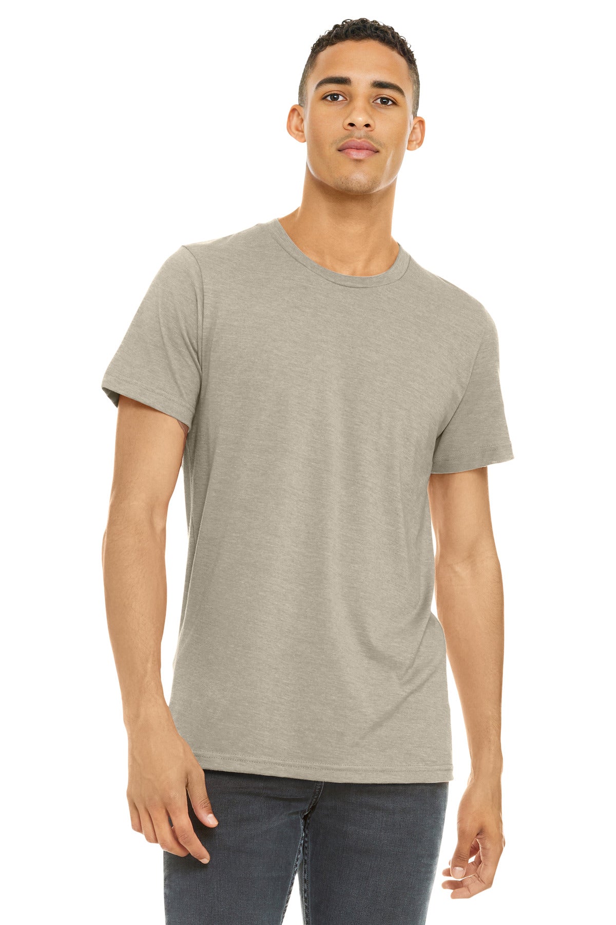 BELLA+CANVAS  Unisex Heather CVC Short Sleeve Tee. BC3001CVC
