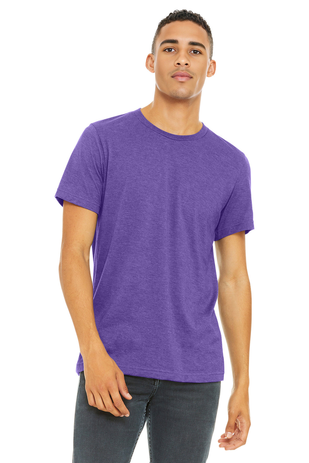 BELLA+CANVAS  Unisex Heather CVC Short Sleeve Tee. BC3001CVC