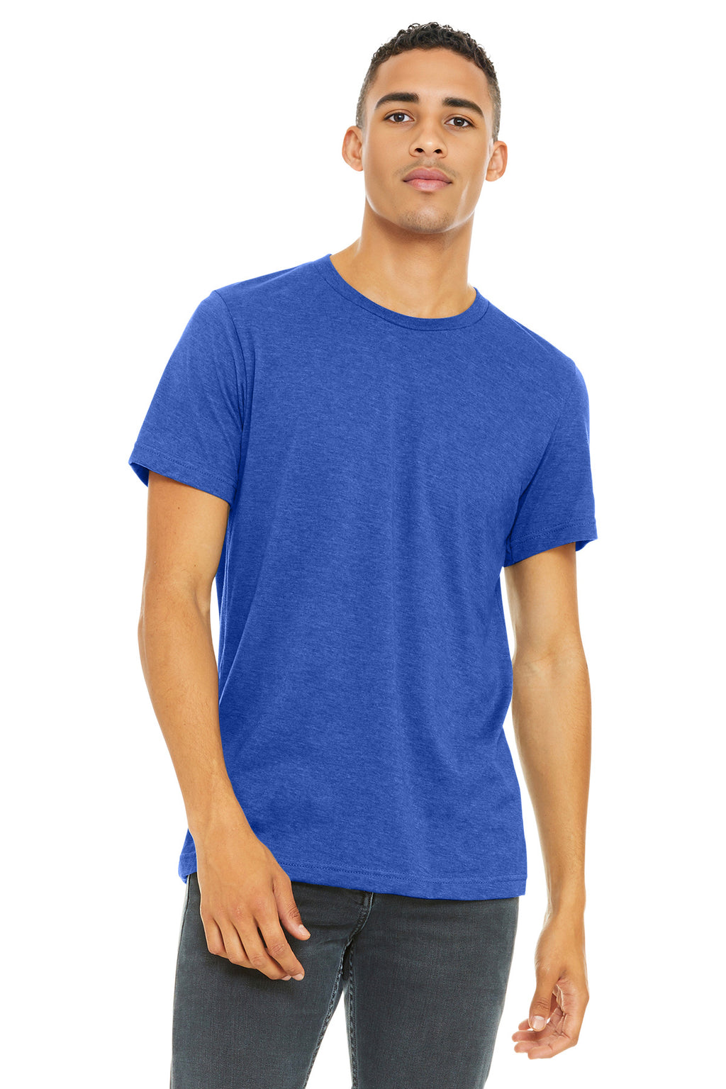 BELLA+CANVAS  Unisex Heather CVC Short Sleeve Tee. BC3001CVC