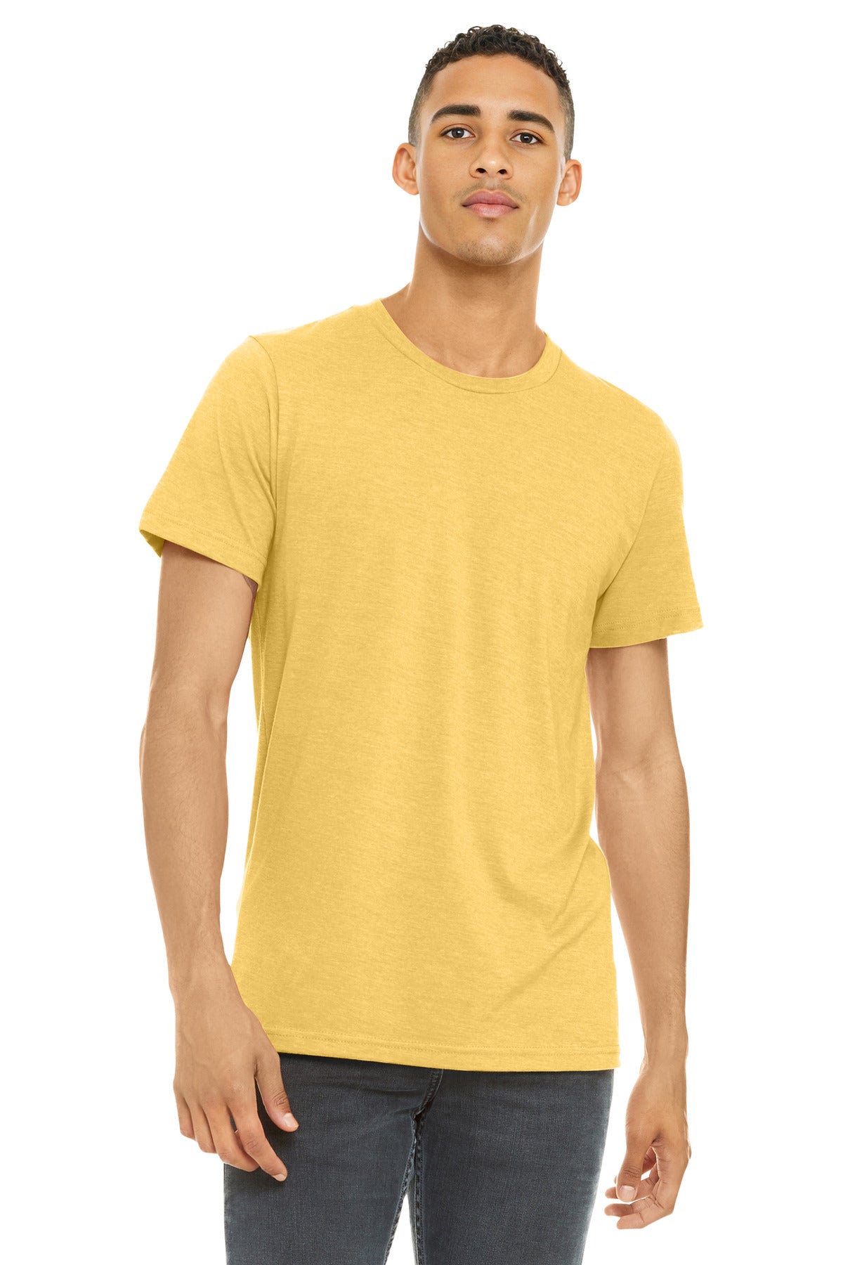 BELLA+CANVAS  Unisex Heather CVC Short Sleeve Tee. BC3001CVC