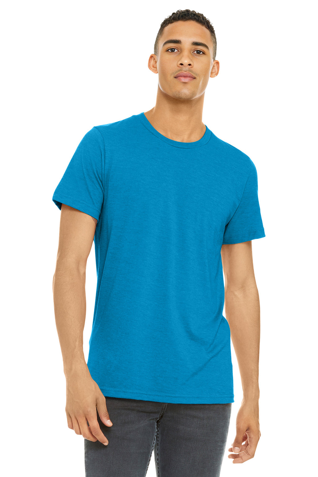 BELLA+CANVAS  Unisex Heather CVC Short Sleeve Tee. BC3001CVC