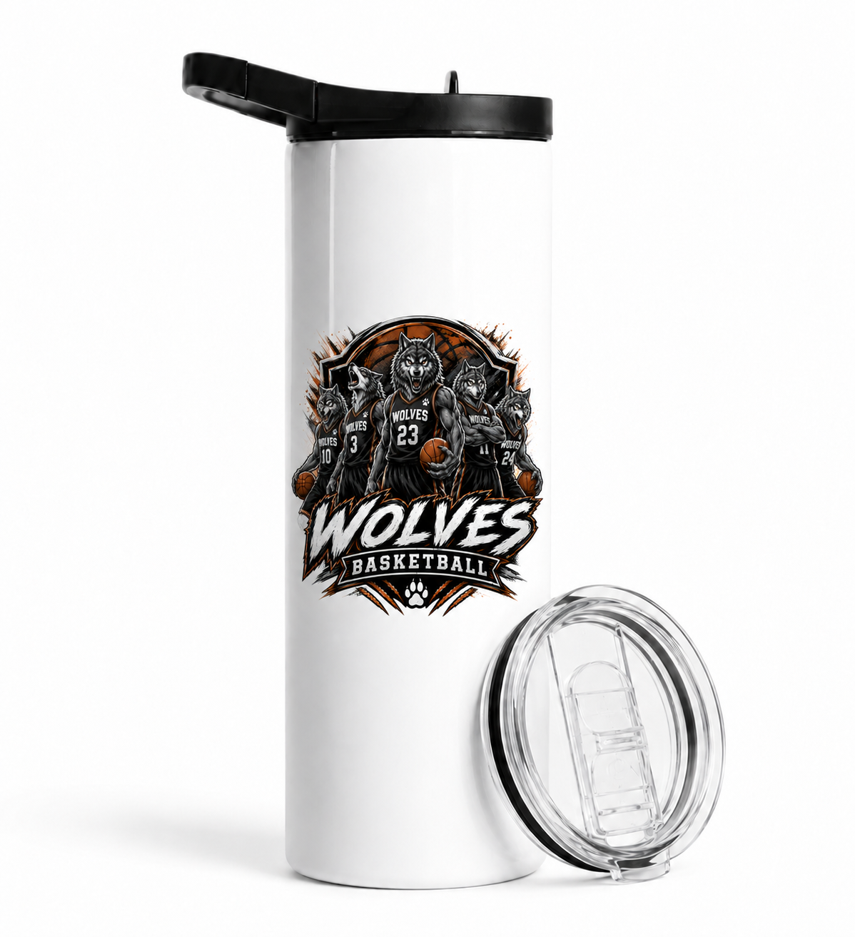 Wolves Basketball Duo Lid Tumbler