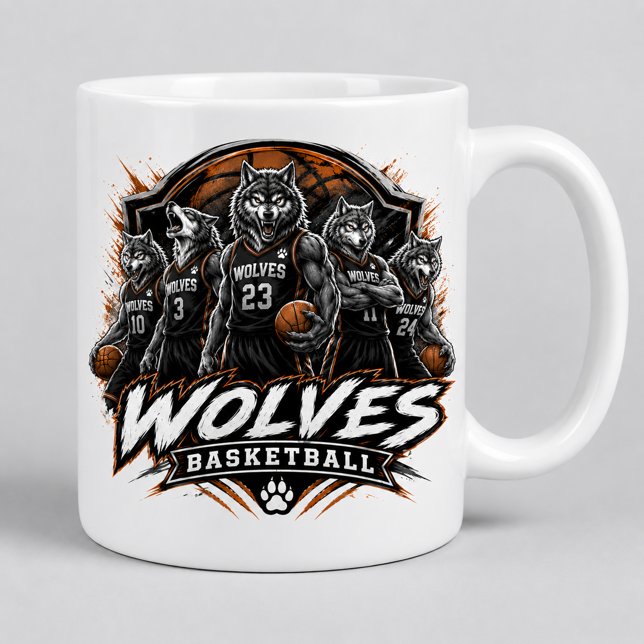 Wolves Basketball 15oz Mug
