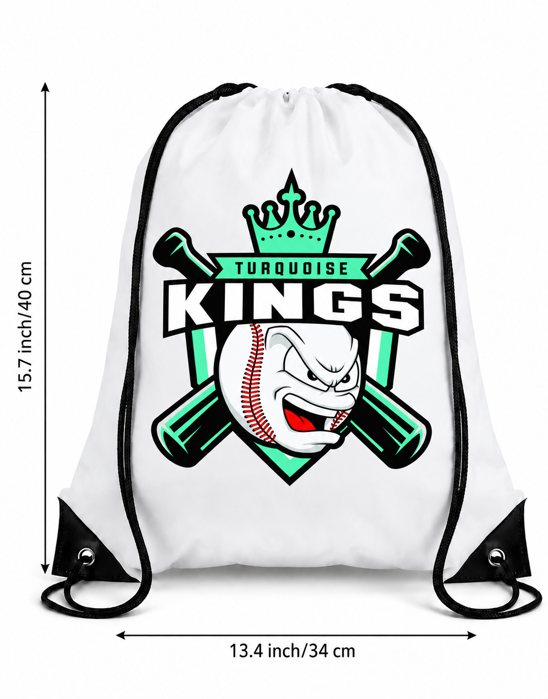 Kings Ball Custom Drawstring Backpack