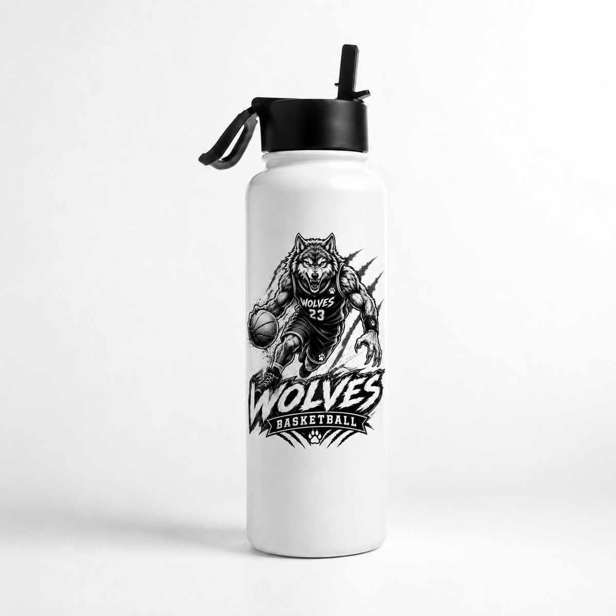 Wolves Basketball 40oz Hydro Tumbler