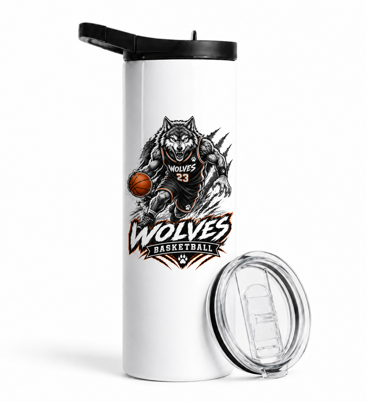 Wolves Basketball Duo Lid Tumbler