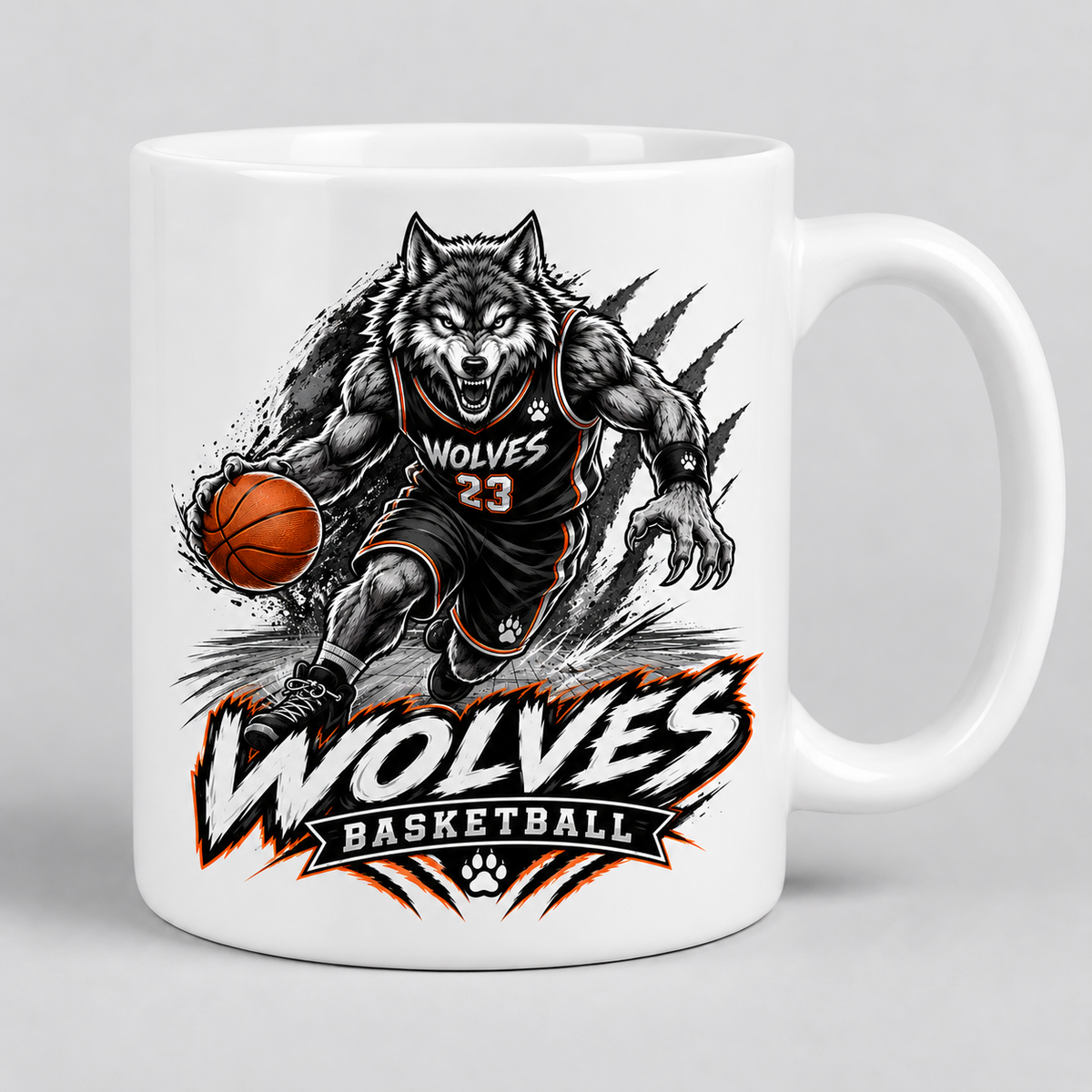 Wolves Basketball 15oz Mug
