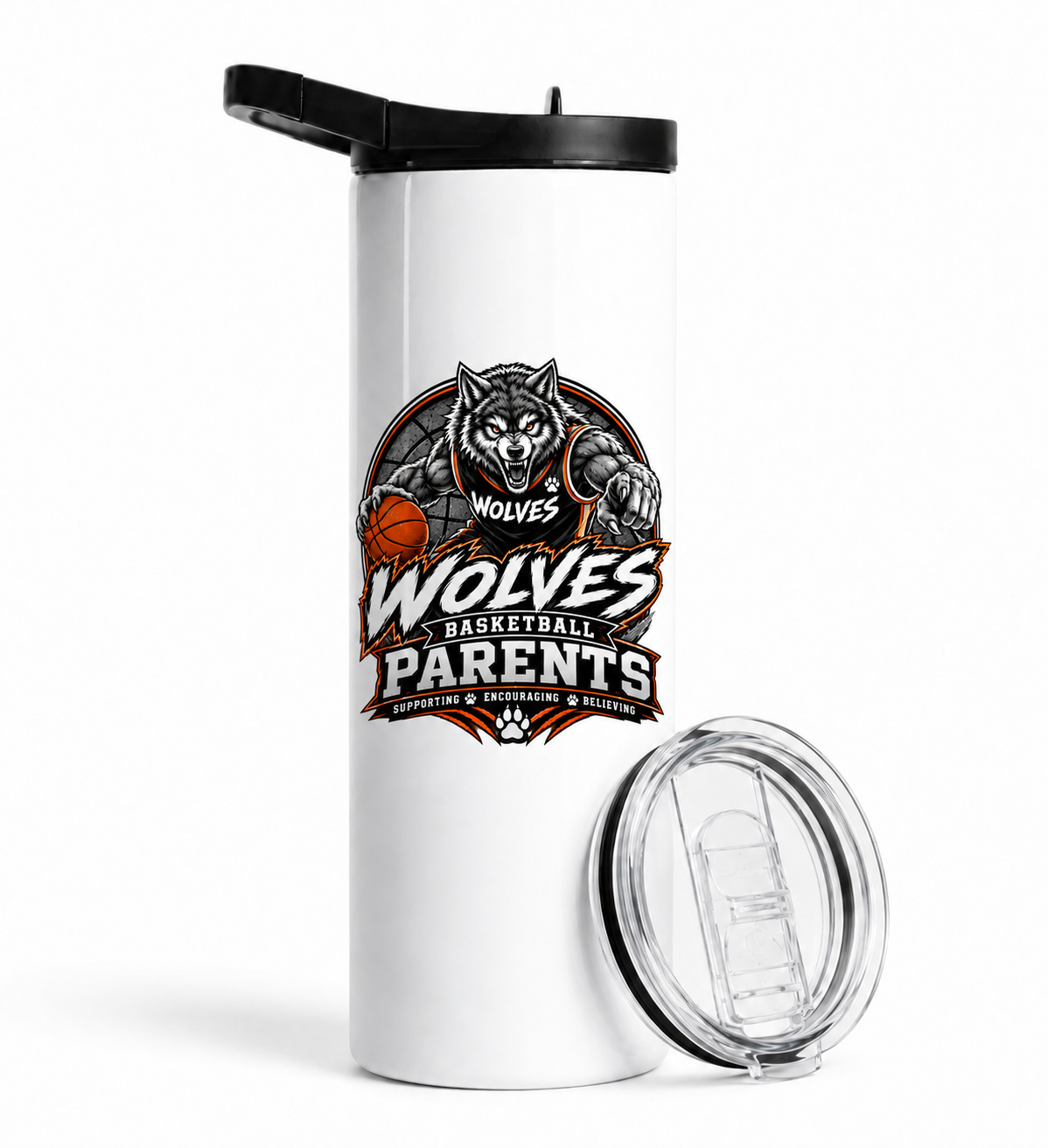 Wolves Basketball Duo Lid Tumbler