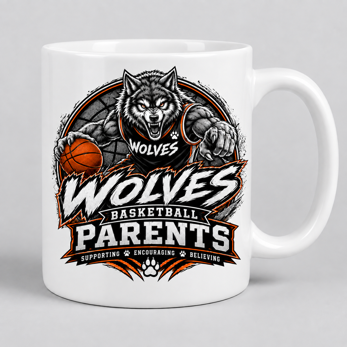 Wolves Basketball 15oz Mug